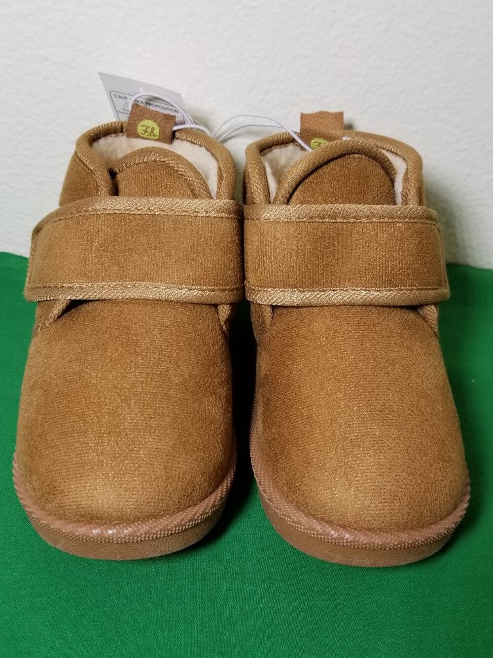 First Steps Brown Fleece Lined Boots Toddler Size 9 Winter Warm Cozy NWT